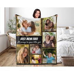 best mom ever blanket, mother's day birthday gift, picture fram style blankets, personalized fleece blanket,handmade hom