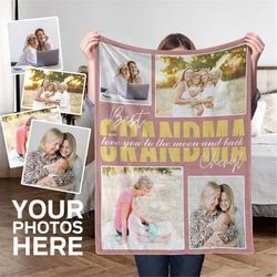 Custom New Mama Photo Blanket, Mothers Day Gift, For Best Mom Blanket, Personalized Photo Blanket, Mom Birthday Gift, Cu