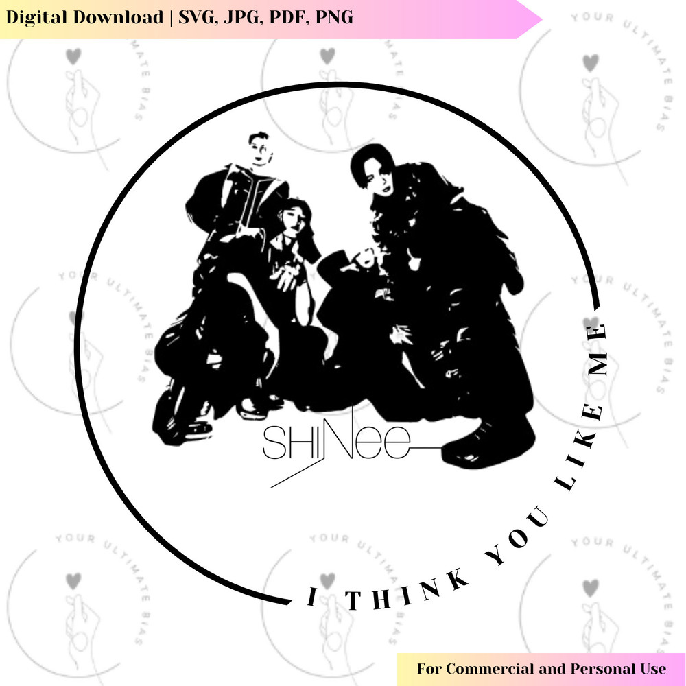 SHINee Vector  I Think You Like Me SVG  Kpop Design - 1.jpg