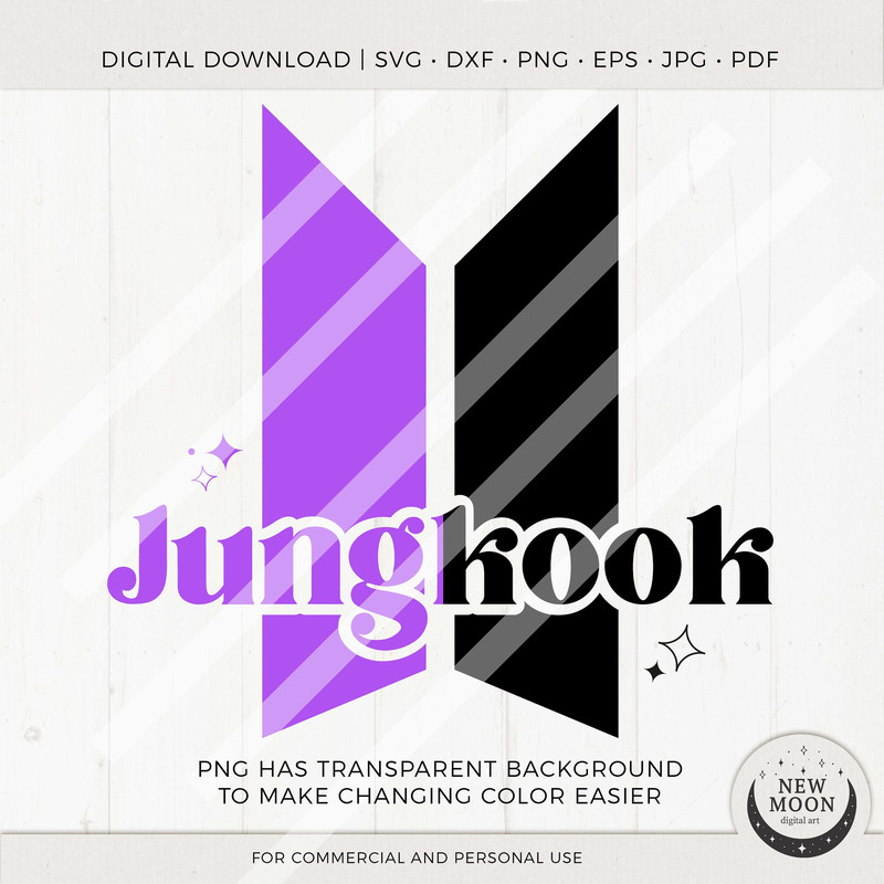 BTS Member Names Bangtan svg KPop Digital Download Army Download for Cricut DXF digital cut file EPS Svg Png Lightstick Decal - 2.jpg