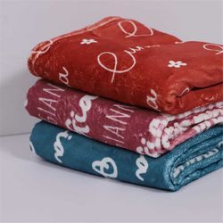 Personalized Baby Blanket, Multi Color Minky Baby Blanket, Baby Blanket with Name, Baby Girl Blanket, Custom Name Nurser