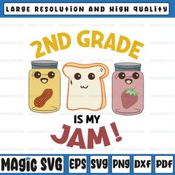 2nd grade is my jam svg, second grade is my jam svg, 2nd grade svg, second grade svg, school svg , teacher svg, png