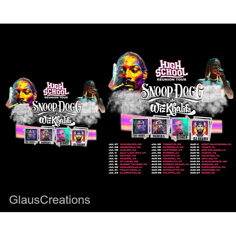 High School Reunion 2023 Png, Snoop Dogg Wiz Khalifa Tour T-Shirt, High School Reunion 2023 Merch Gift for Fan - 1.jpg