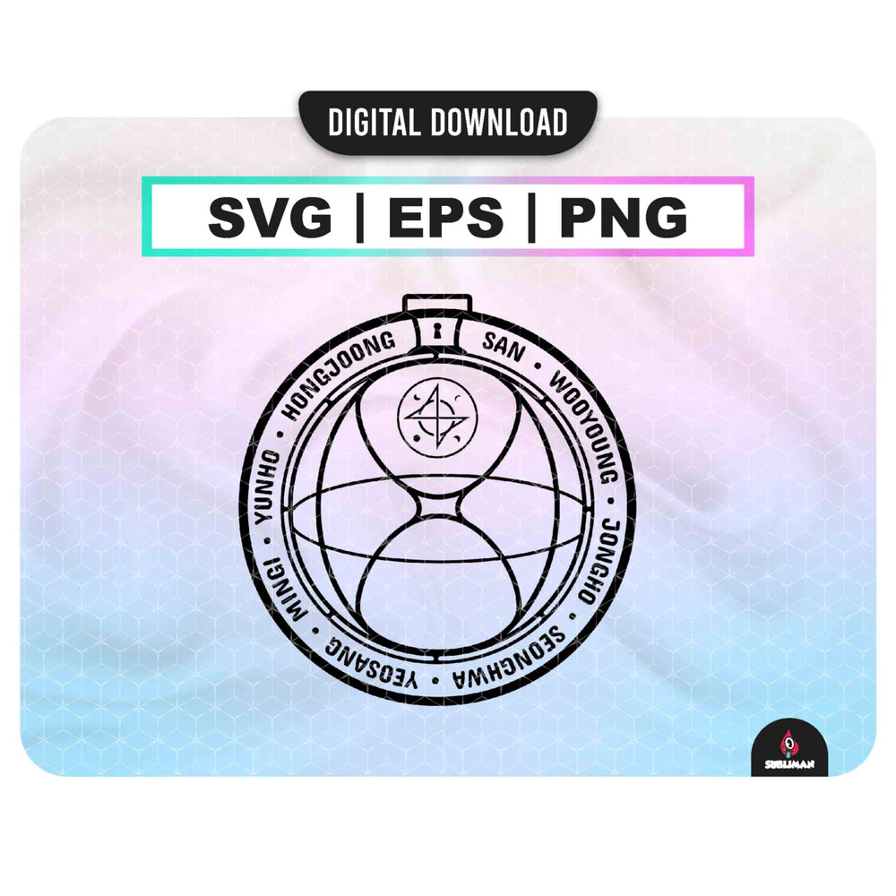 Ateez SVG ateez member PNG Kpop Star svg ateez lightstick vector files for Cricut - 1.jpg