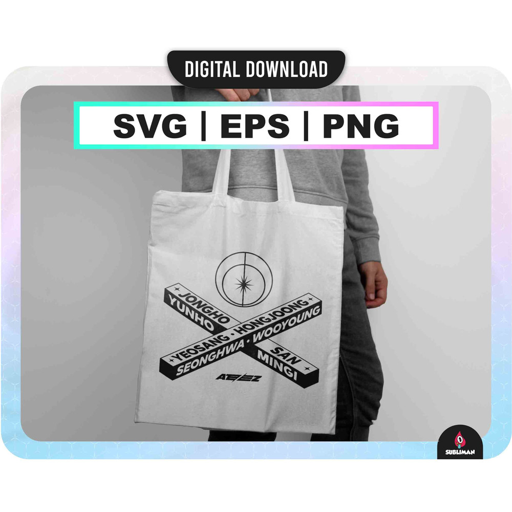 Ateez SVG members ateez PARADIGM PNG Kpop Star svg ateez lightstick vector files for Cricut - 2.jpg