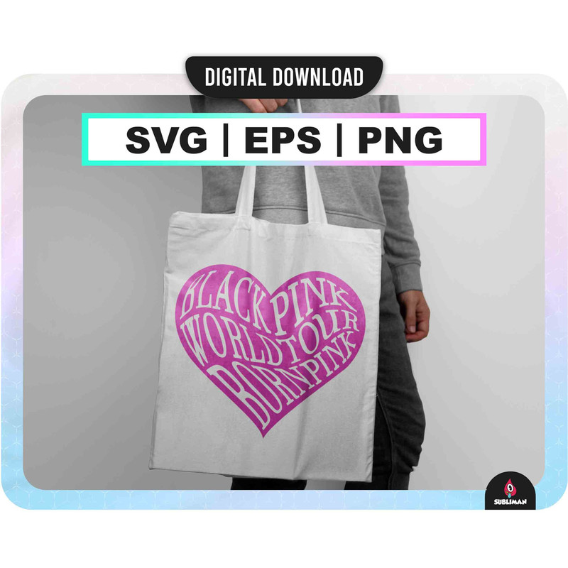 Blackpink Born Pink Svg Kpop Star PNG World Tour Born Pink camiseta Archivos vectoriales para Cricut - 2.jpg