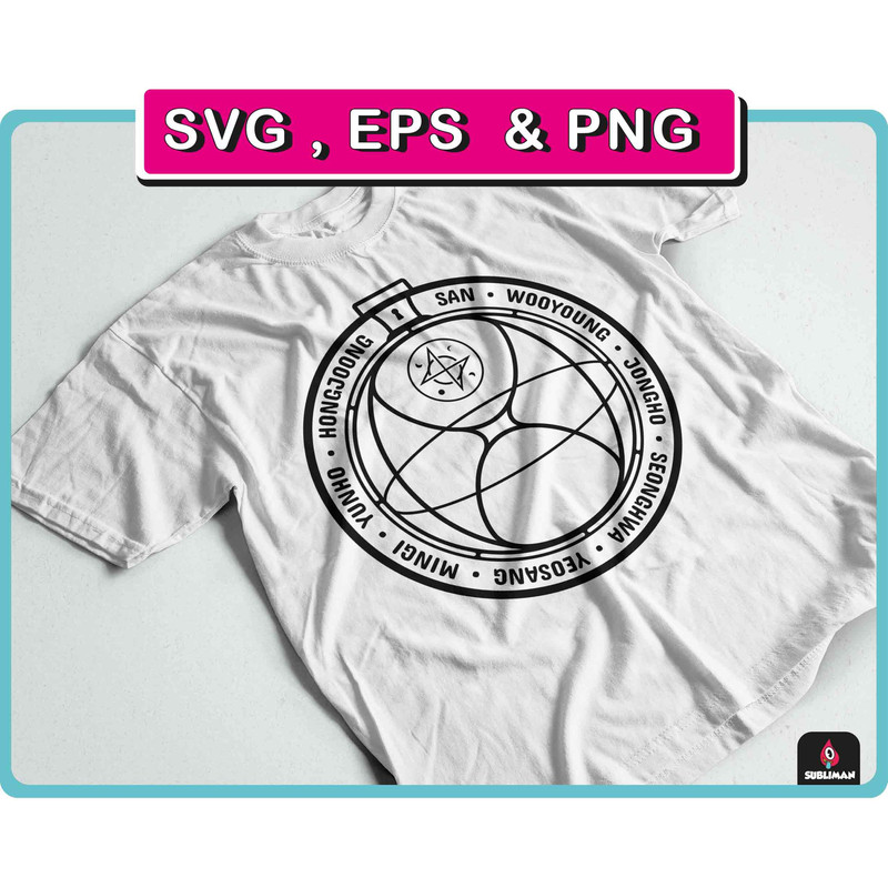 Ateez SVG ateez member PNG Kpop Star svg ateez lightstick vector files for Cricut - 2.jpg