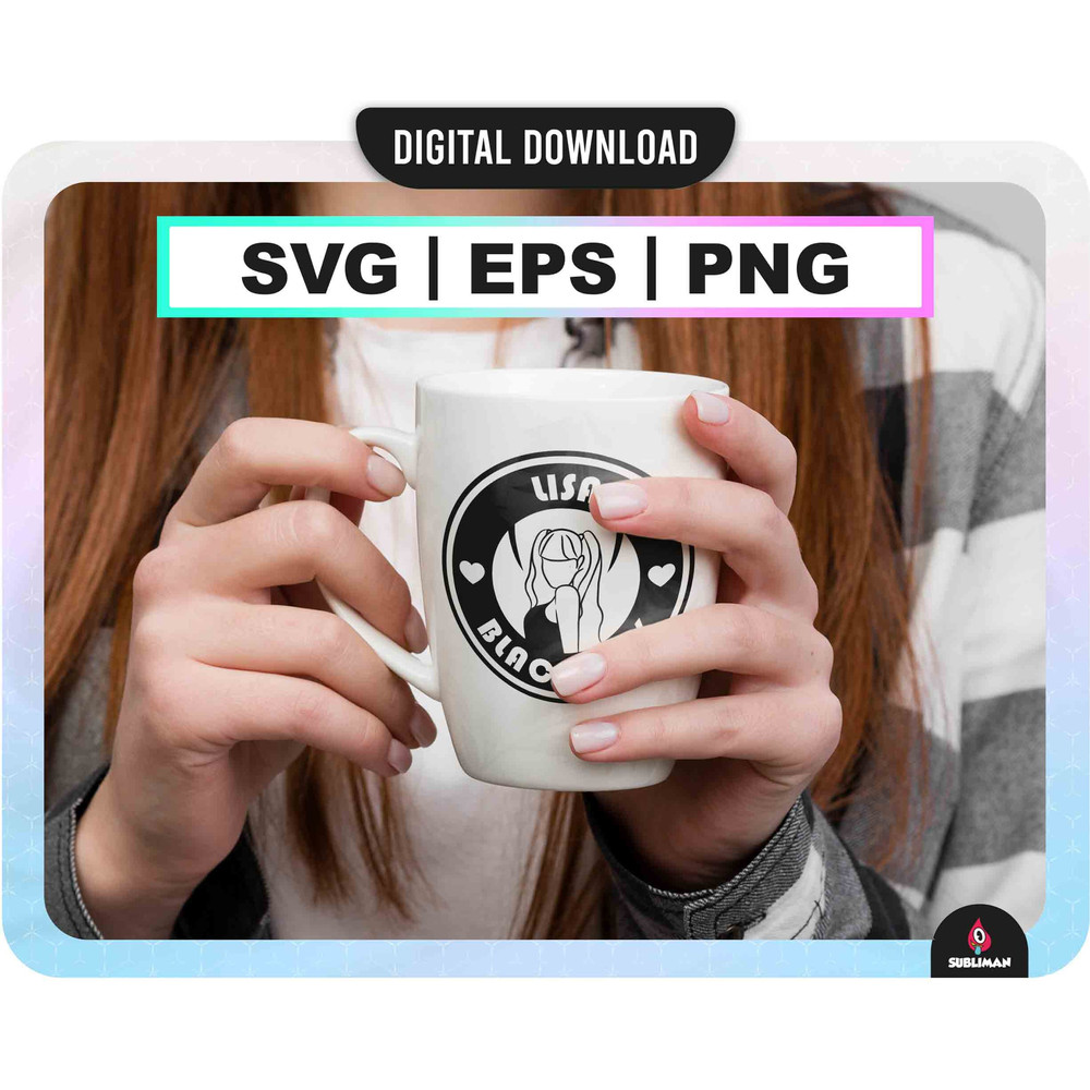 Blackpink member  SVG, PNG  Kpop Star EPS  BlackPink printable decal  Vector files for Cricut - 3.jpg