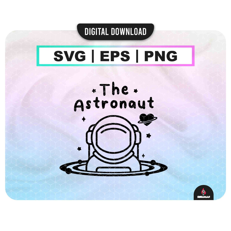 BTS The Astronaut Svg Kpop Star Png BTS Jin EPS vector files for Cricut - 1.jpg