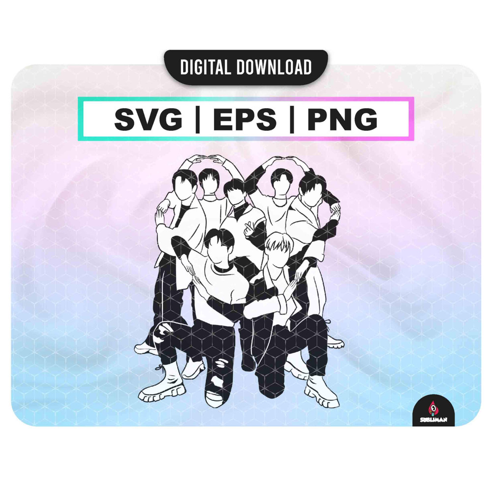 Enhypen Svg Engene PNG Kpop Star Png Engene Lightstick Stickers vector files for Cricut - 1.jpg