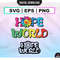 Hope World SVG Eps Pdf Jpg Png l Archivo vector for Cricut Kpop PNG - 1.jpg