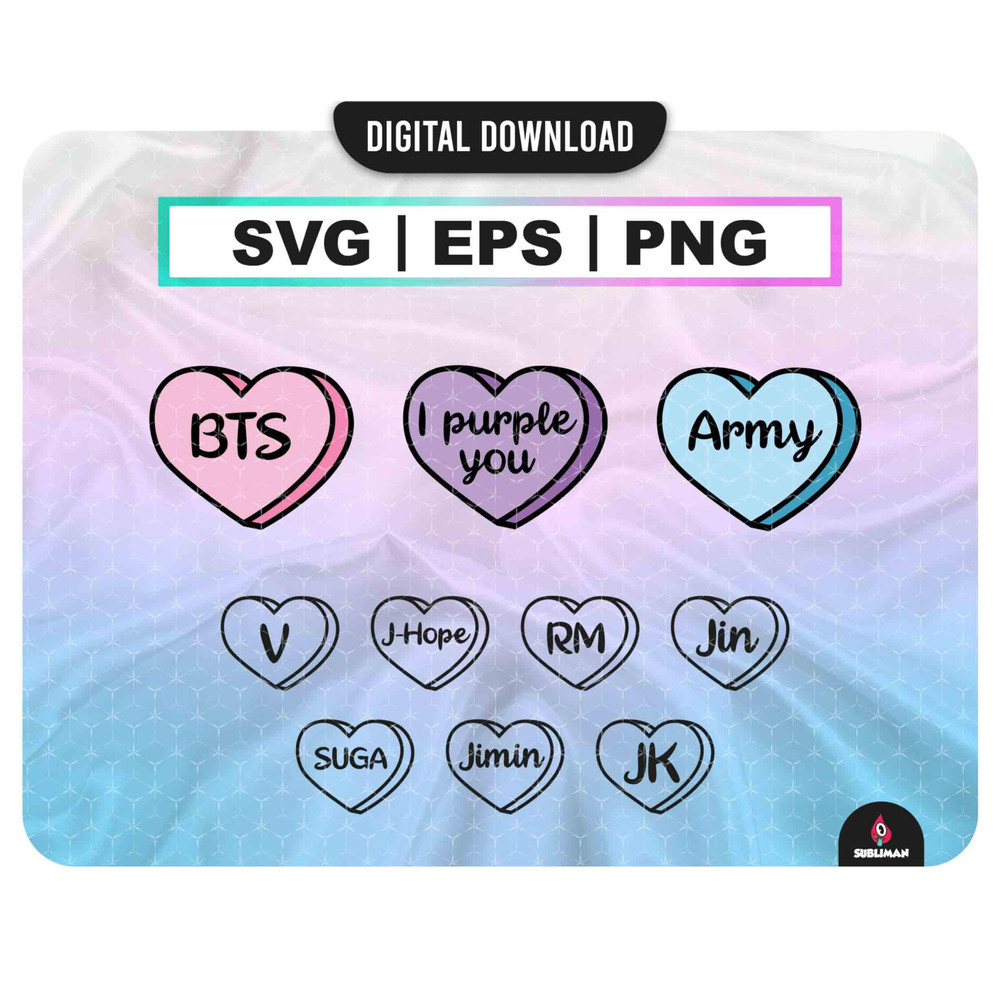 I purple you Svg Kpop Star BTS PNG Bts Printable Decal Vector files for Cricut - 1.jpg