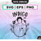 INDIGO RM Svg  Kpop Star  Namjoon Wild Flower PNG  Bts Printable Decal  Vector files for Cricut - 1.jpg