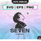 Jungkook - seven SVG bts kpop PNG Jung Kook Bts EPS seven Kpop Star svg archivos vectoriales para Cricut - 1.jpg