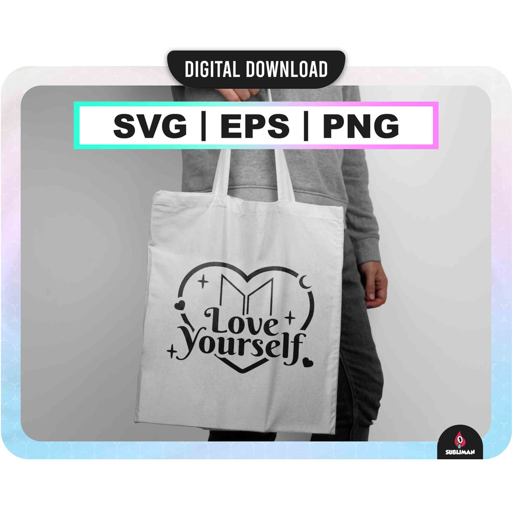 Love yourself BTS Svg Kpop Star BTS PNG Bts Printable Decal Vector files for Cricut - 2.jpg