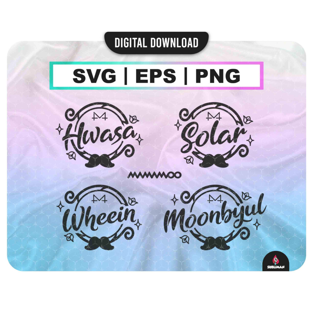 Mamamoo member SVG  decal lightstick mamamoo stickers  EPS   Kpop svg  archivos vectoriales para Cricut - 1.jpg