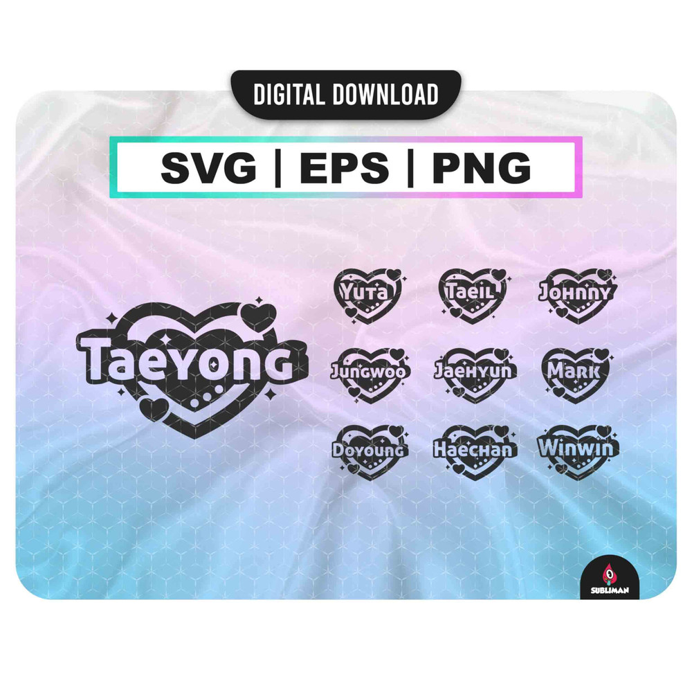 NCT 127 Svg, Eps  nct 127 member Kpop Star PNG   nct 127 Decal Printable   Vector files for Cricut - 1.jpg