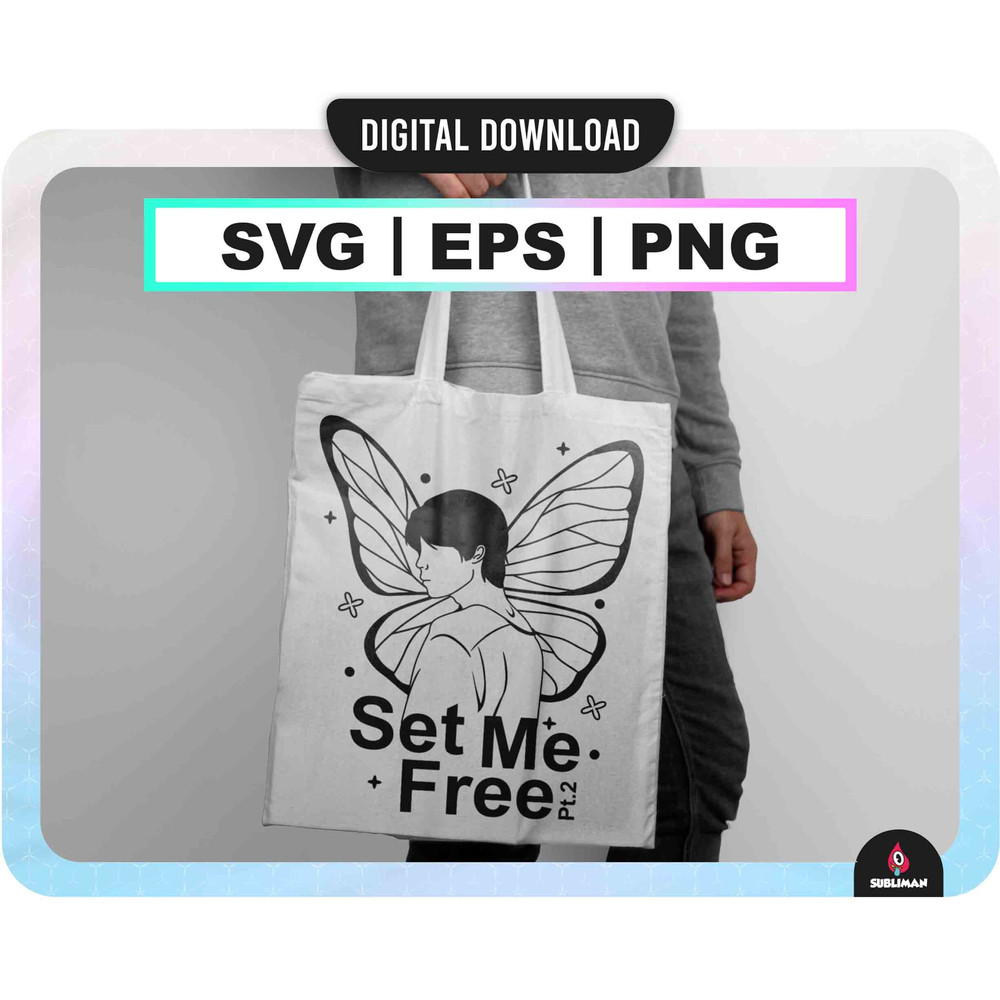 Set me Free jimin SVG, Png  bts Kpop SVG  Park Jimin Bts EPS  vector files for Cricut - 3.jpg