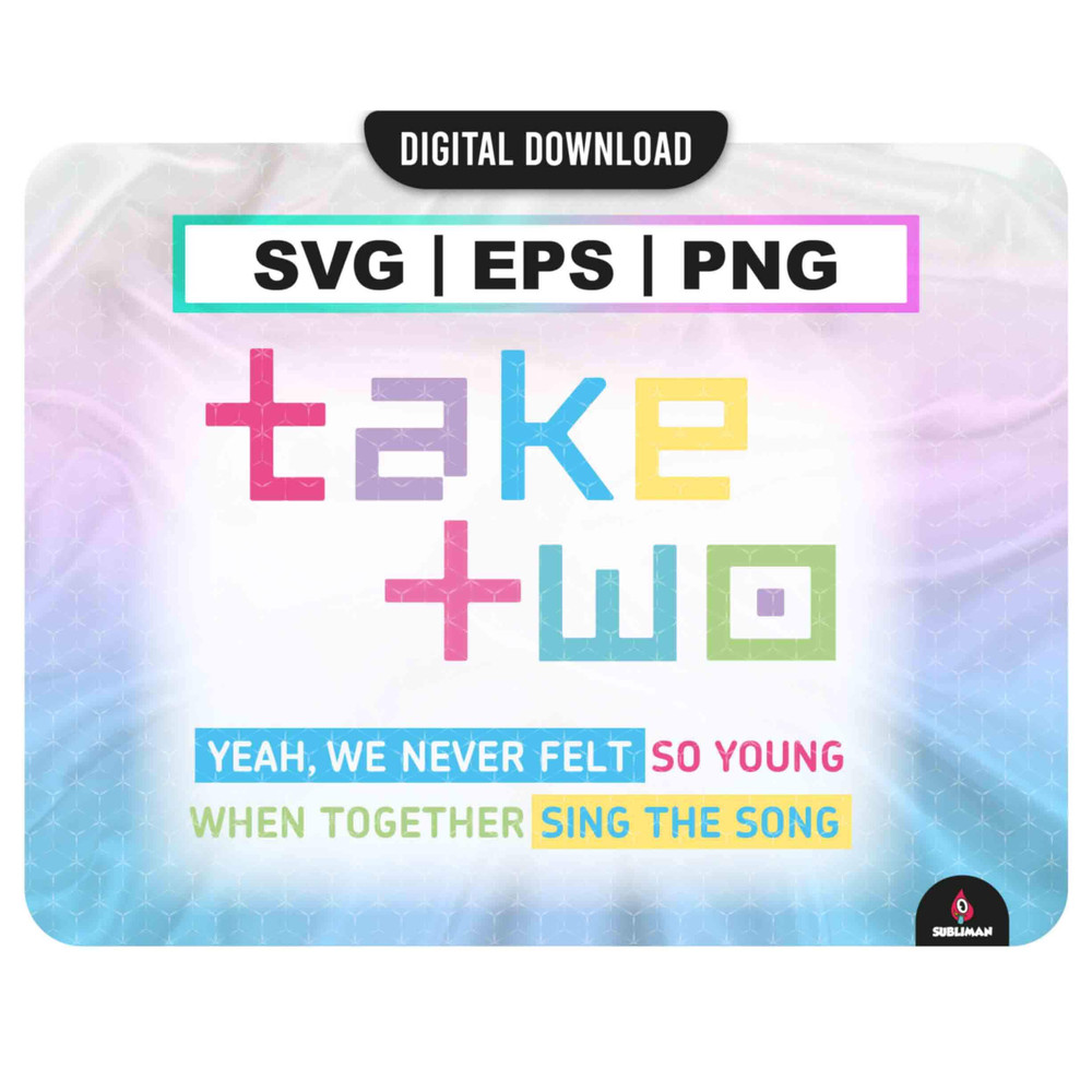 Take two bts SVG bts kpop PNG 10th Anniversary Tee Bts EPS Kpop Star svg archivos vectoriales para Cricut - 1.jpg