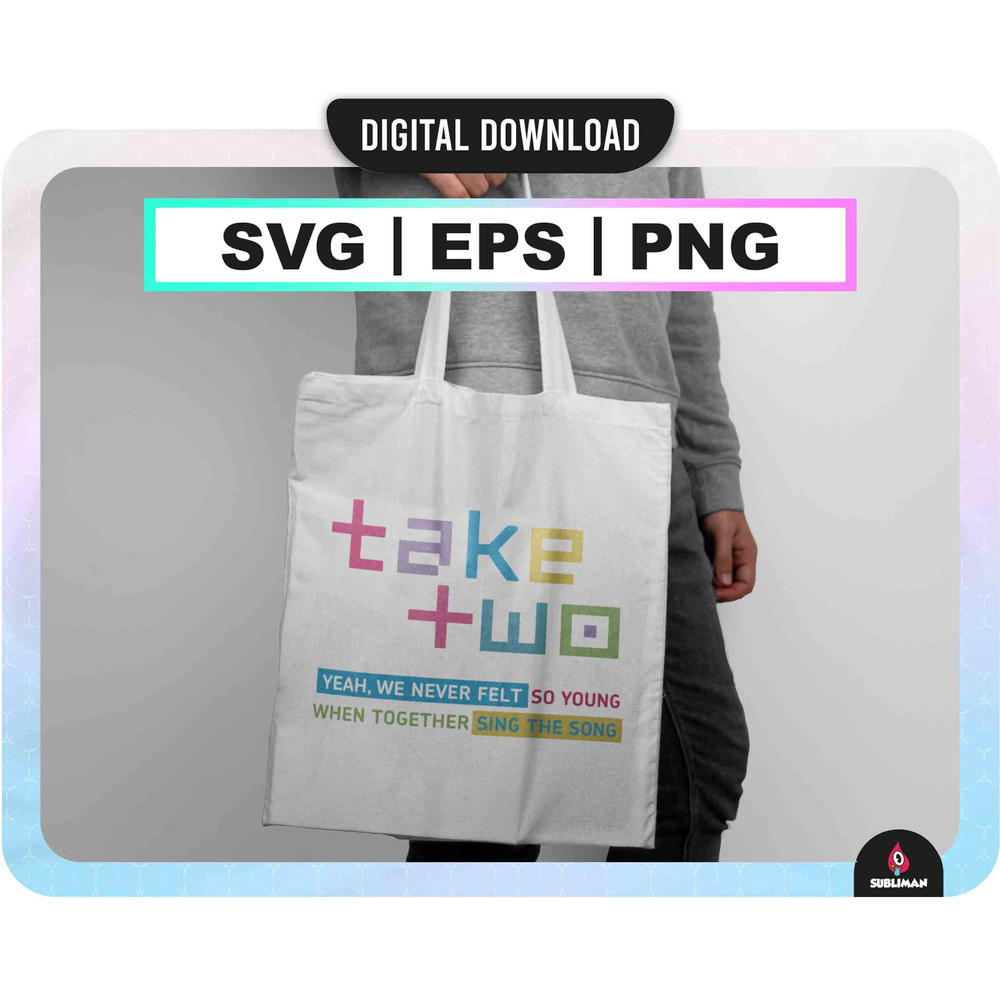 Take two bts SVG bts kpop PNG 10th Anniversary Tee Bts EPS Kpop Star svg archivos vectoriales para Cricut - 2.jpg