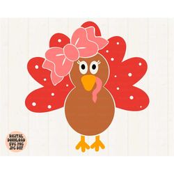 thanksgiving turkey svg, png, jpg, dxf, turkey svg, thanksgiving svg, cute turkey svg, kids svg, cut file, silhouette, c