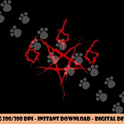 devil satan satanic 666 pentagram occult horror halloween png, sublimation copy