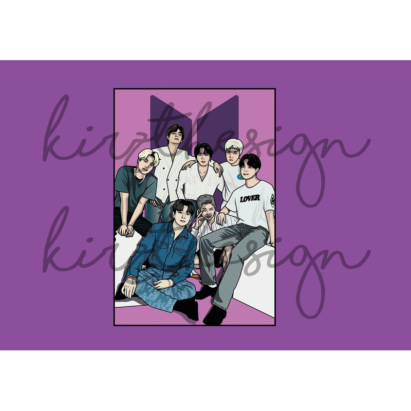 BTS Svg, Png, Ai Digital Download cut file template for Cricut silhouette vector - 3.jpg