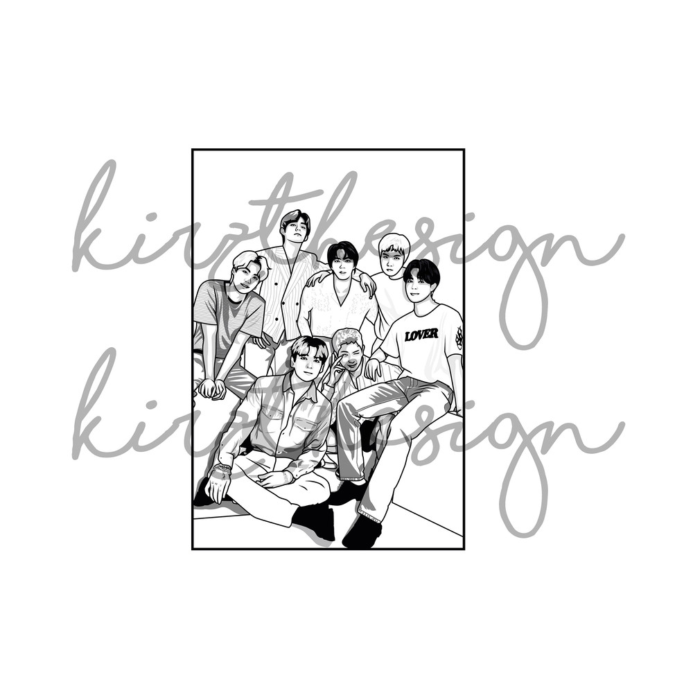 BTS Svg, Png, Ai Digital Download cut file template for Cricut silhouette vector - 4.jpg