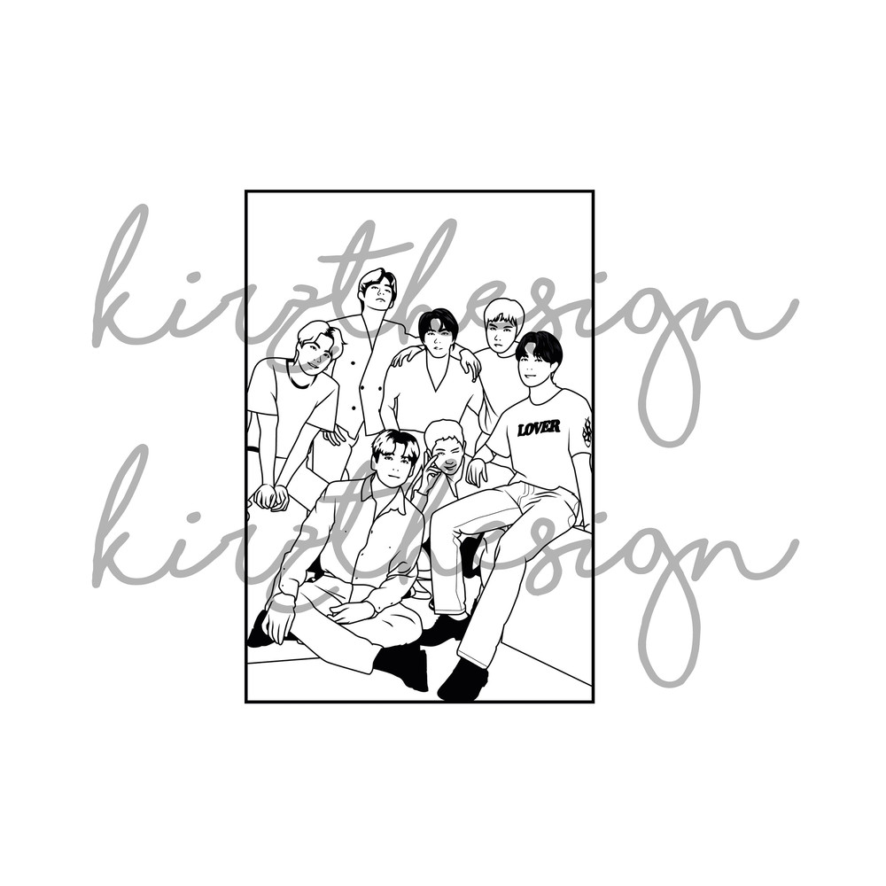 BTS Svg, Png, Ai Digital Download cut file template for Cricut silhouette vector - 5.jpg