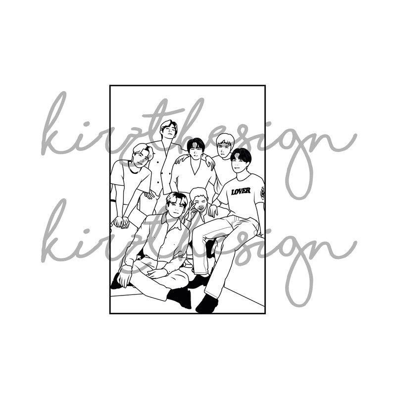 BTS Svg, Png, Ai Digital Download cut file template for Cricut silhouette vector - 5.jpg