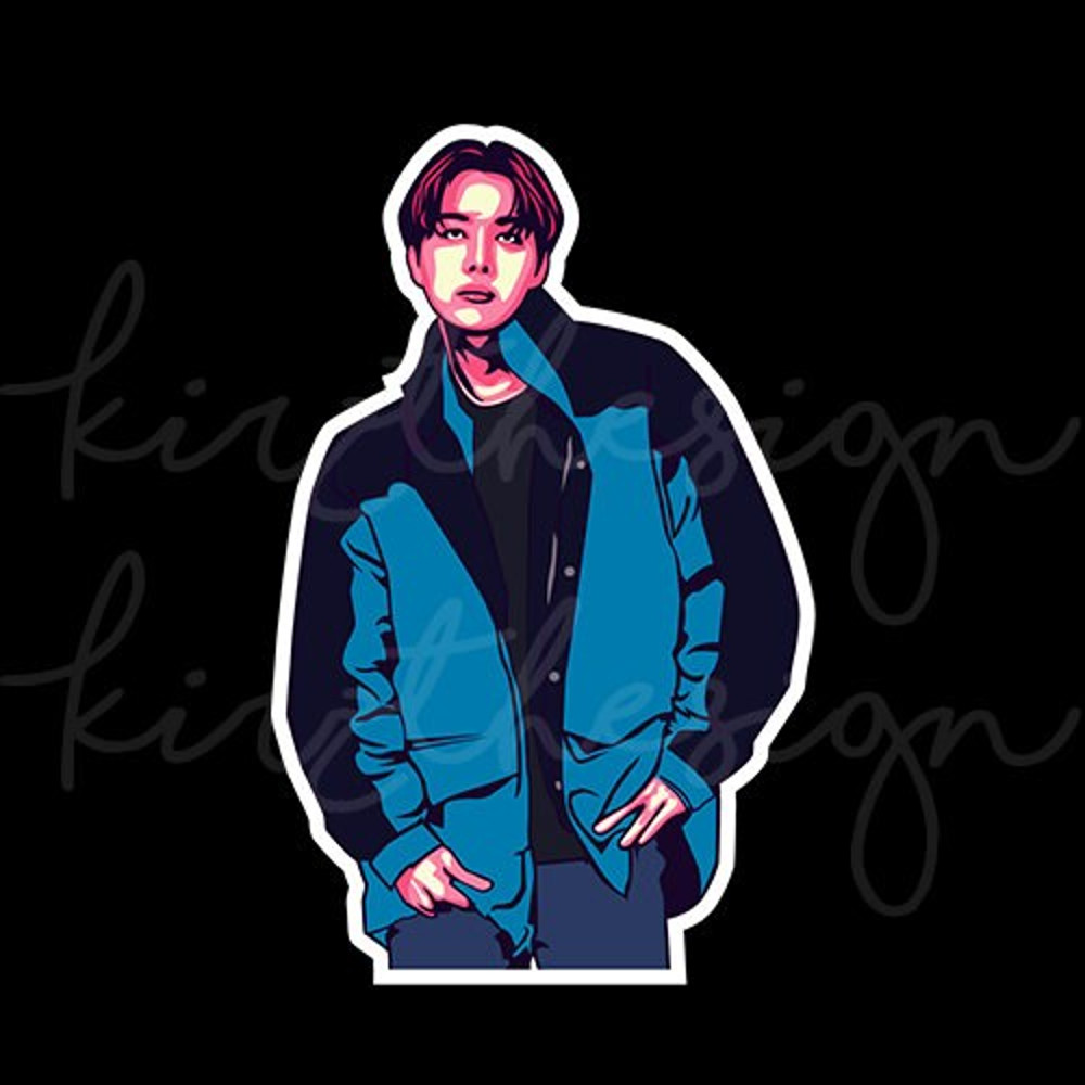 BTS JHope Svg, Png, Ai Digital Download Vector for Poster PrintWall Decor - 2.jpg