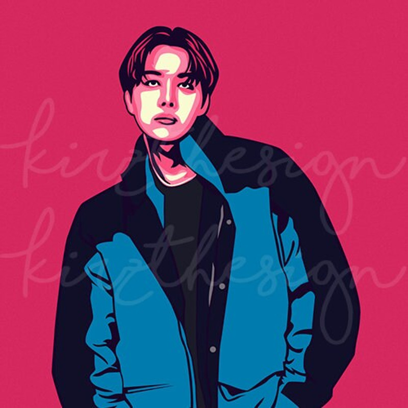 BTS JHope Svg, Png, Ai Digital Download Vector for Poster PrintWall Decor - 3.jpg