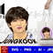 BTS Jungkook (JK) Cut File  Svg, Png, Ai  Digital Downloadable file template for Cricut vector - 1.jpg