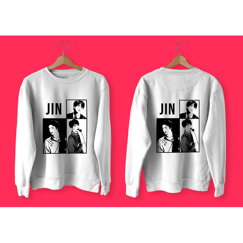 BTS Jin Stencil Svg, Png, Ai Digital Download cut file template for Cricut silhouette vector - 7.jpg