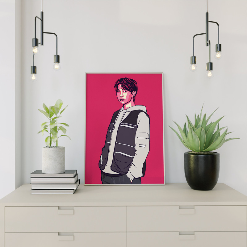 BTS RM Svg, Png, Ai Digital Download Vector for Poster PrintWall Decor - 4.jpg