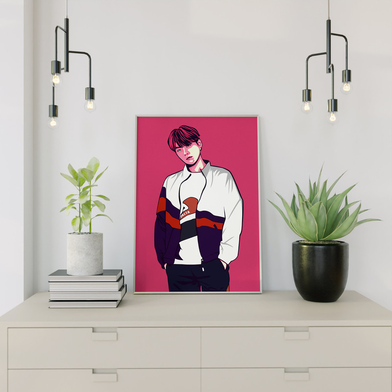 BTS Suga Svg, Png, Ai Digital Download Vector for Poster PrintWall Decor - 4.jpg