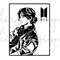BTS V (Taehyung) Stencil Svg, Png, Ai Digital Download cut file template for Cricut silhouette vector - 2.jpg