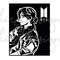 BTS V (Taehyung) Stencil Svg, Png, Ai Digital Download cut file template for Cricut silhouette vector - 3.jpg
