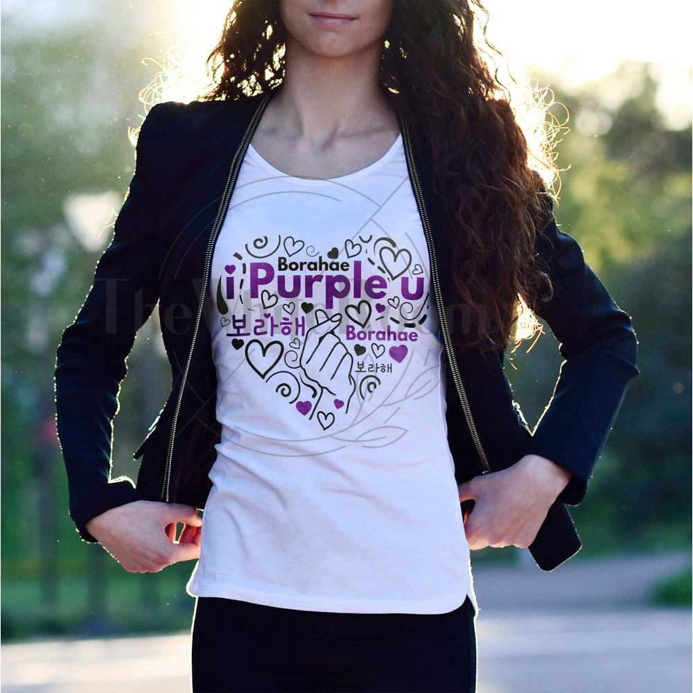 BTS Heart SVG - I purple you - Heart SVG - Bts cut file - Bangtan - Instant download, digital file, png, eps, dxf - 2.jpg