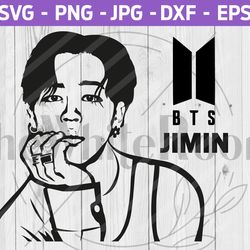 bts jimin svg - bts cut file - bangtan - instant download, digital file, png, eps, dxf