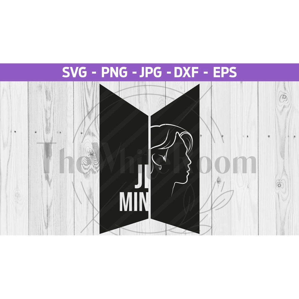 BTS Jimin SVG - BTS cut file - Bts logo - Instant download, digital file, png, eps, dxf - 1.jpg