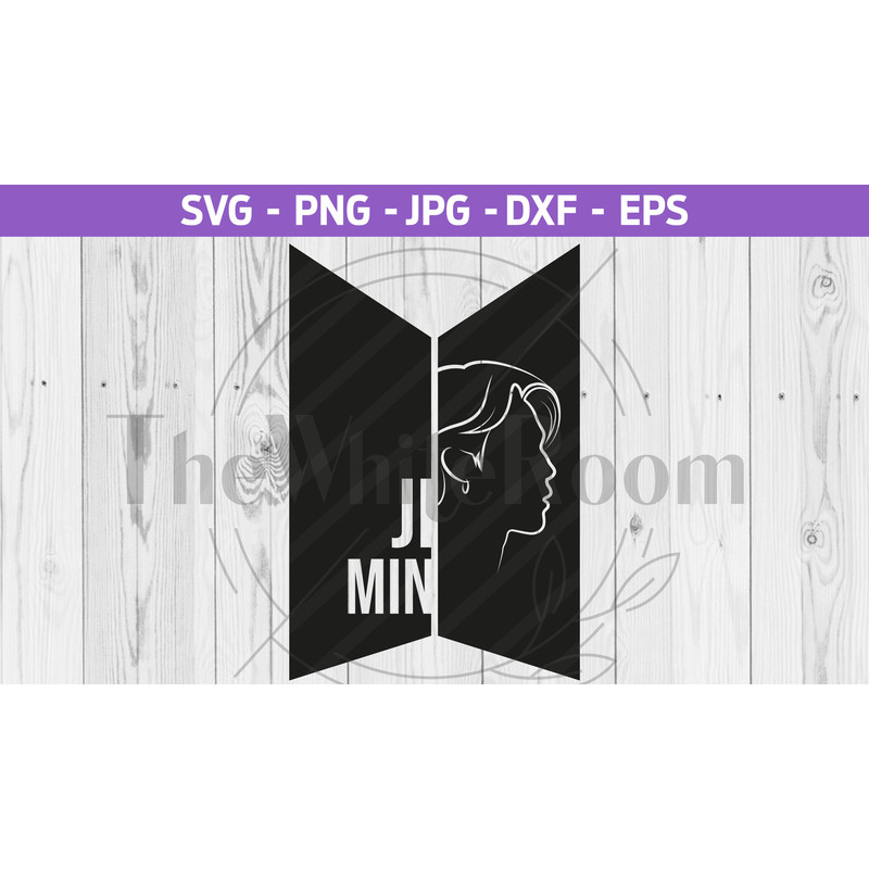 BTS Jimin SVG - BTS cut file - Bts logo - Instant download, digital file, png, eps, dxf - 1.jpg