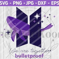 bts logo svg - bts cut file - bangtan - instant download - digital file, png, eps, dxf