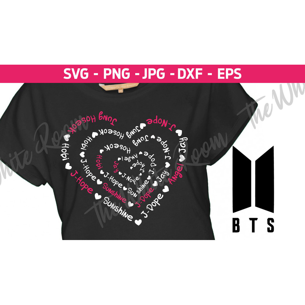 SVG - BTS Jhope heart nicknames shirt - Instant download Bangtan png, jpg, dxf, eps file - 1.jpg