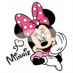 happy minnie girl mouse svg, png, dxf eps file, cricuit or silhouette file, minnie, mouse cut file