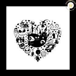 nightmare before christmas inspired halloween svg happy halloween vector svg, halloween jack skellington gift for hallow
