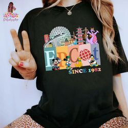 comfort colorsdisney epcot since 1982 shirt, disneyworld family shirts
