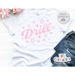 drill team svg - drill team cut file - drill svg - eps - dxf - png - silhouette - cricut - digital download