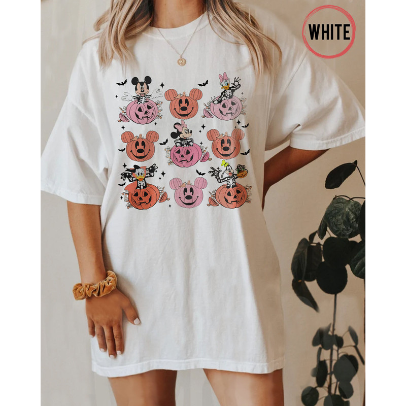 Mickey Skeleton Halloween Party Comfort Color Shirt,Halloween Spooky Family Shirt,Mickey Minnie And Friends Halloween Shirt,Disney Halloween - 2.jpg