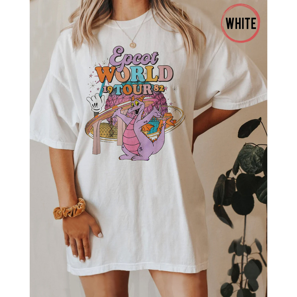 Retro Disney Figment Epcot World Tour 1982 Comfort Colors Shirt, Epcot Figment Shirt, Figment One Little Spark, Purple Dragon, Figment Shirt - 3.jpg